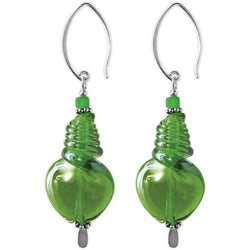 Jody Coyote Rio Artisan Green Twist Earring