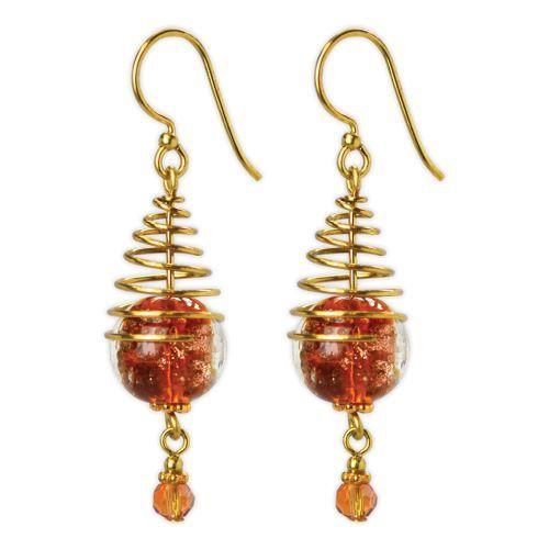 Jody Coyote Dreamer Glitter Brandy Earring