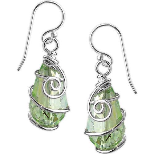 Jody Coyote Jam Session Pale Green Faceted Earring