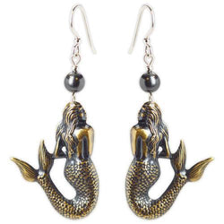 Jody Coyote Searfarer Gold Mermaids Earring