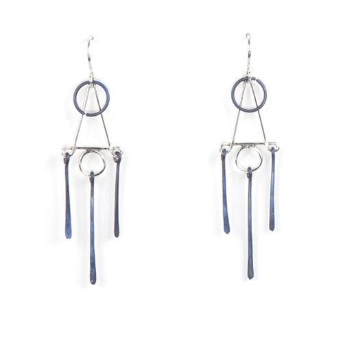 Jody USA Free Form Dark Blue Earring